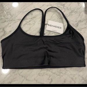 NWT Bandier Chorus Shine Sports Bra Black XS